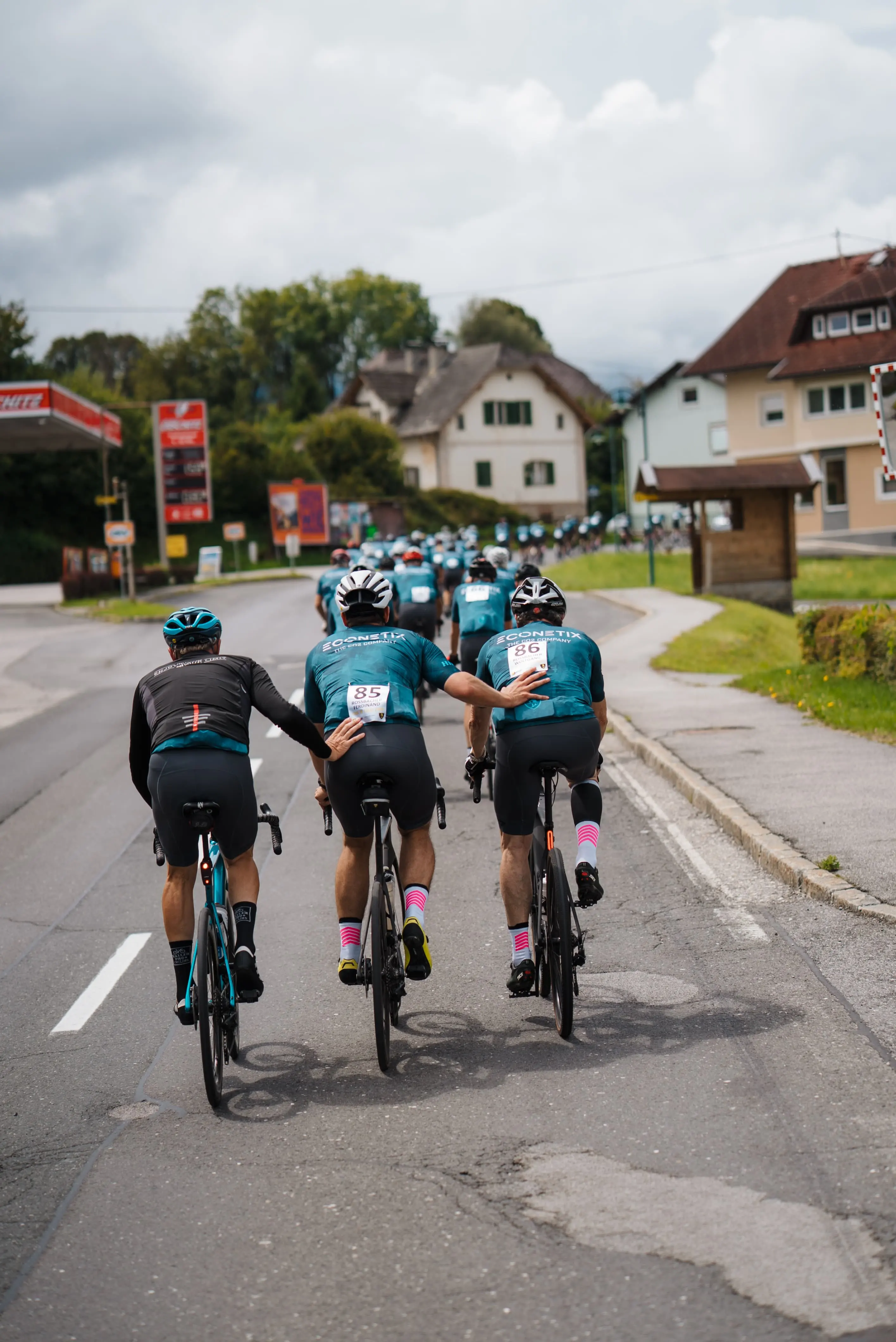 Franz Klammer bei der Tour de Franz am Rennrad